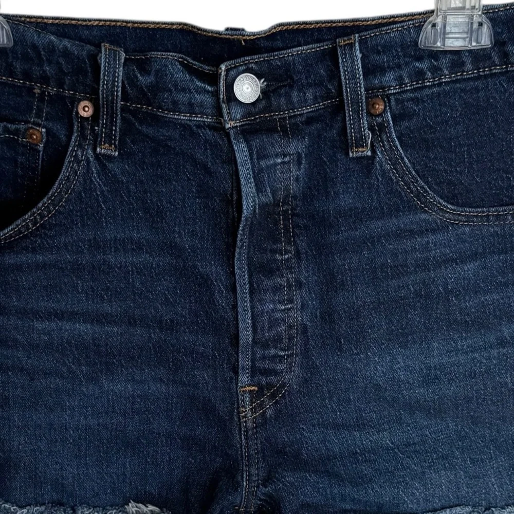 Levi's 501® Original‎ High Rise Denim Dark Wash Shorts Sz 32